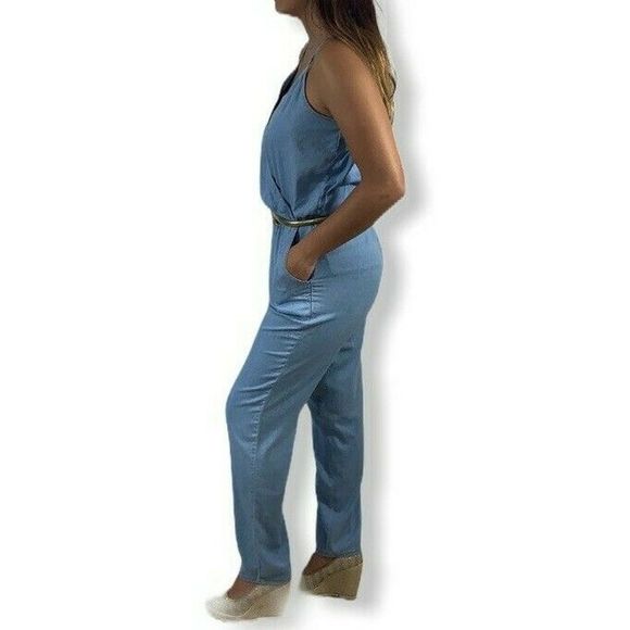 Love Culture Spaghetti Straps Overall Pants size M - Picture 3 of 11